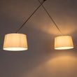 Viseća-lampa-sa-platnenim-sjenilima-bijela-35-cm---Blitz-II-čelik
