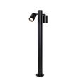 Lampă-de-exterior-cu-picior-negru-80-cm-IP44-reglabilă-2-lumini---Duo