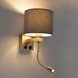 Zidna-lampa-u-stilu-art-deco-zlatne-boje-sa-sivim-abažurom---Brescia