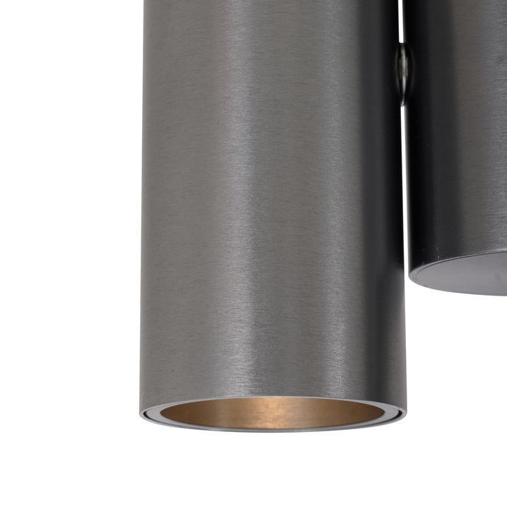 Design Recessed Spotlight Gunmetal GU10 50mm 2-Light Tiltable - Michael
