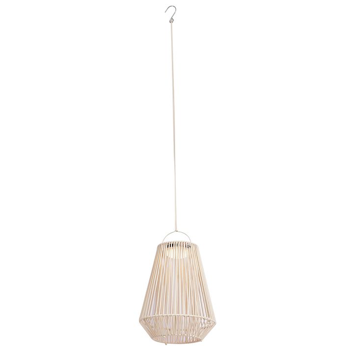 Bohemisk bordslampa beige inkl. LED 3-stegs dimbar IP54 solcellsladdningsbar - Duca