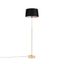 Gulvlampe-gull/messing-med-svart-linjskjerm-45-cm---Parte