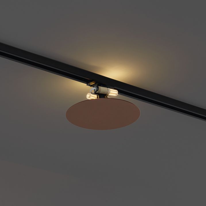 Moderna bronzana plafonska lampa za 1-fazni šinski sistem sa 2 svjetla - Iconic Pulley