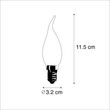 Set-mit-5-E14-LED-Matt-Kerzenlampen-BXS35-1W-100-Lumen-2200K