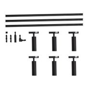 Sistema-di-illuminazione-a-binario-moderno-con-6-faretti-neri-monofase---Slimline-Uzzy