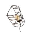Dizajnová-nástenná-lampa-čierna---Spira