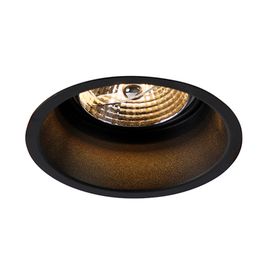 Moderna iebūvējamā spote melna GU10 70mm - Dept