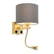 Art-Deco-sienas-lampa-zelta-krāsā-ar-USB-un-pelēku-abažūru---Brescia