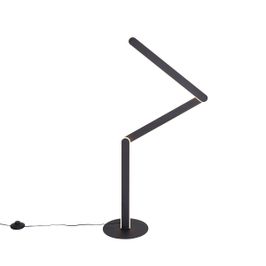 Design-Stehleuchte-Schwarz-inkl.-LED-3-Stufen-Dimmbar---Gate