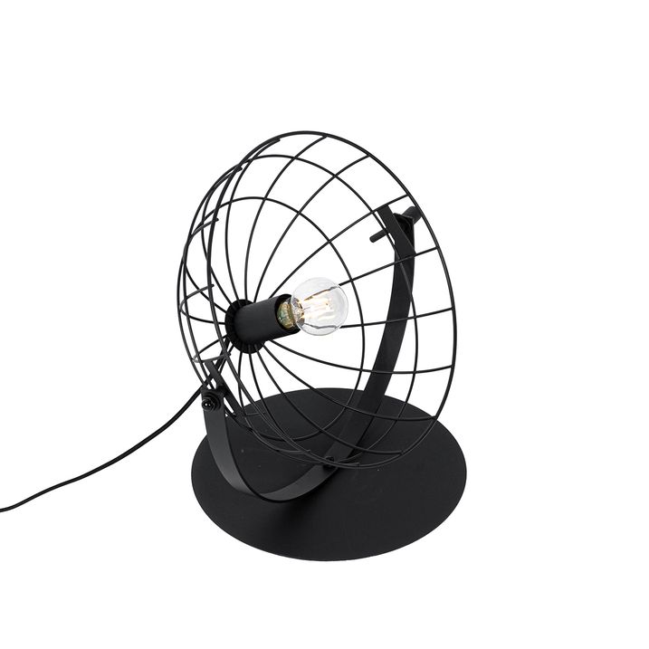 Industriell bordlampe sort justerbar - Hanze