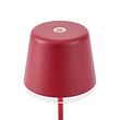 Tischleuchte-Rot-inkl.-LED-IP65-Wiederaufladbar-mit-Ladestation---Treble