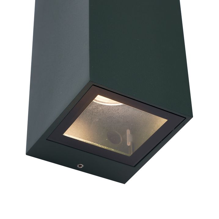 Moderné nástenné svietidlo tmavozelené 2-svetlá GU10 70mm IP54 - Baleno