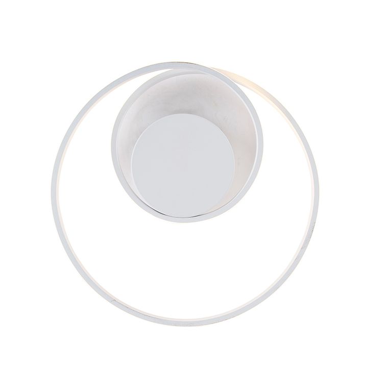 Designové stropní svítidlo bílé vč. LED 3-stupňový stmívač - Krula
