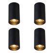 4-darabos-modern,-felületre-szerelhető-spotlámpa-szett-fekete-5,5-cm-GU10-50-mm---Tuba
