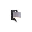 Moderne-wandlamp-zwart-met-grijs-rond-en-leeslamp---Puglia