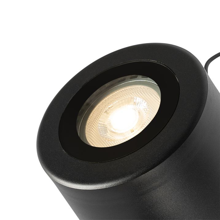 Moderne have spotlight sort rund IP65 AR111 - Lennard