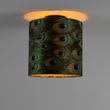 Stropní-lampa-s sametovým-stínítkem-s pavoučími-pery-zlatá-25-cm---Combi-černá