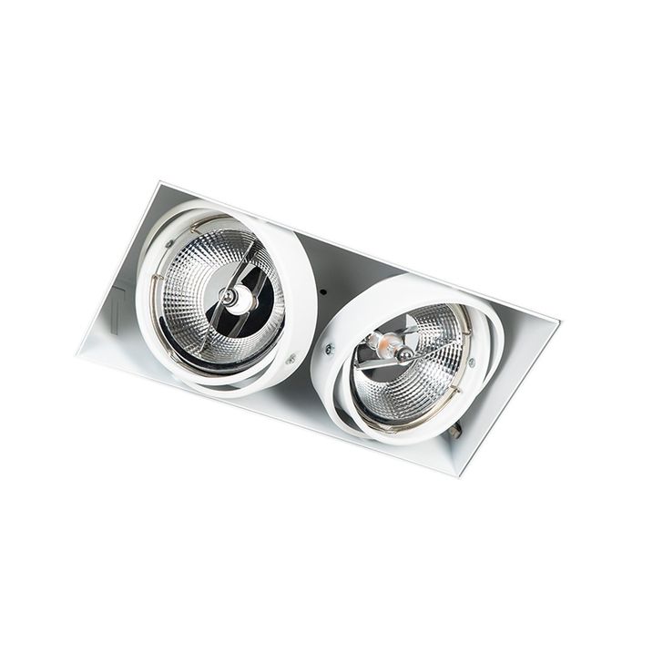 Beépített reflektor fehér GU10 AR111 Trimless 2-lámpás - Oneon