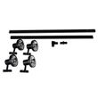 Modern-railsysteem-met-4-zwarte-spots-1-fase-200-cm---Iconic-Jeany