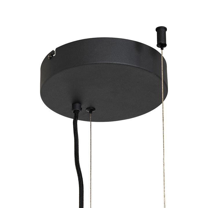 Hänglampa svart med hyllplan inkl LED 3-stegs dimbar - Cage Rack