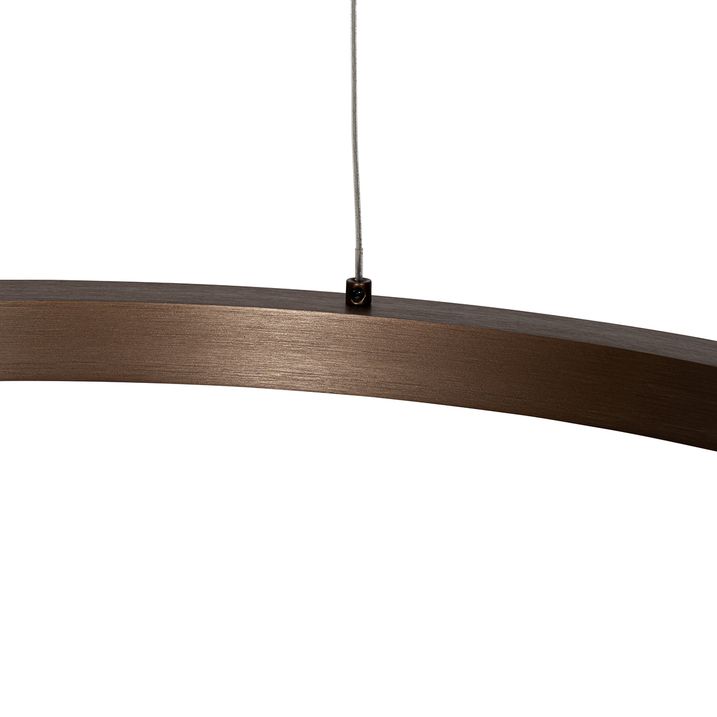 Lampa wisząca brązowa 60 cm w tym LED 3-stopniowy ściemniacz - Girello