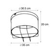 Průmyslové-stropní-svítidlo-zelené-35-cm---Barril