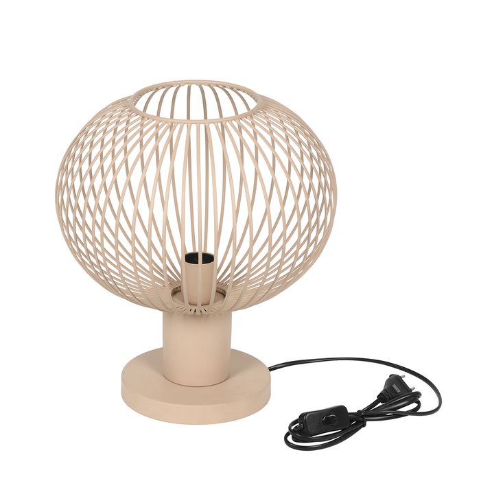 Moodne traadist laualamp beež 33cm - Gila