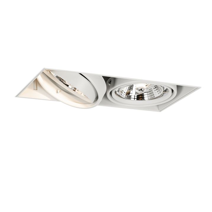 Komplet 6 vgradnih reflektorjev belih GU10 70mm 2-Light Trimless - Oneon