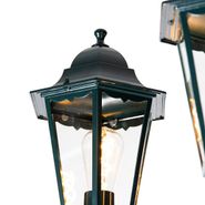 Rustikálna-vonkajšia-lampa-tmavozelená-3-svetlo-IP44---New-Orleans