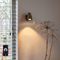 Spot mural intelligent bronze rotatif et inclinable avec interrupteur et Wifi GU10 50mm - Karin 1