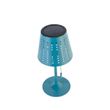 Candeeiro-de-Mesa-de-Exterior-Azul-Incl.-LED-Recarregável-e-Solar---Ferre