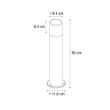 Staande-buitenlamp-wit-met-opaal-witte-kap-50-cm---Odense