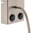 Moderne-wandlamp-staal-met-katoenen-grijze-kap---Stacca