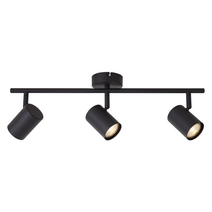 Foco moderno negro orientable de 3 luces - Jeana