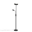 Lampadaire-noir-avec-LED-et-variateur-avec-liseuse---Kelso