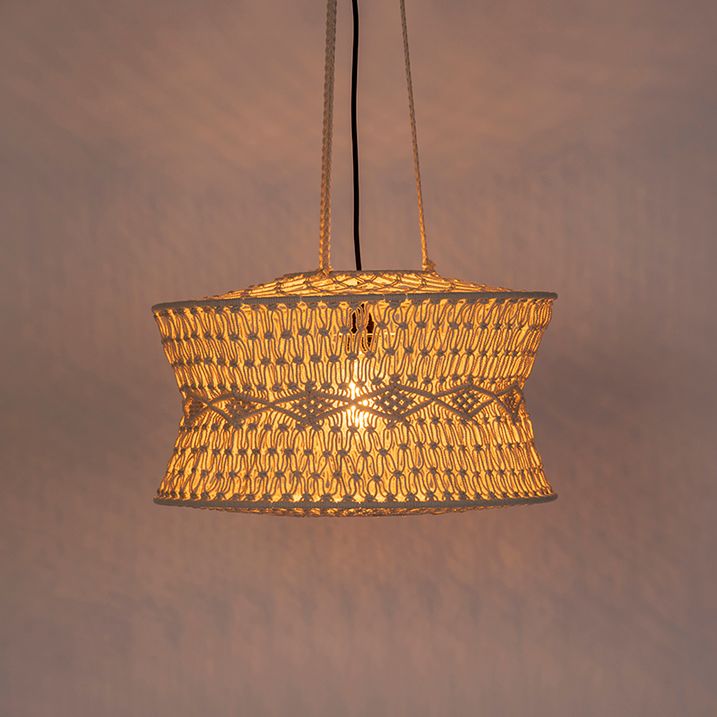 Orientální závěsné svítidlo Makramé 50 cm - Leonard