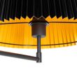 Stojací-lampa-černá-s-černým-plisovaným-stínítkem-a-nastavitelným-ramenem---Ladas-Deluxe