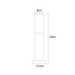 Modern-dış-mekan-lamba-direği-pas-kahverengi-45-cm---Malios
