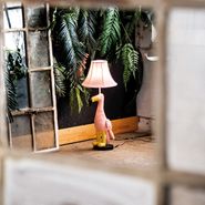 Lasten-pöytävalaisin-flamingo-vaaleanpunainen---Mingo