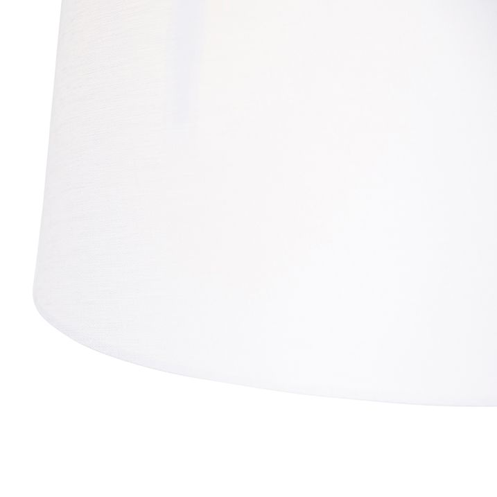 Viseća lampa sa platnenim sjenilima bijela 35 cm - Blitz II čelik