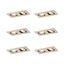 Set-of-6-Modern-Recessed-Spotlights-Beige-GU10-50mm-Adjustable-2-Lights---Qure