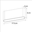 Nástenná-lampa-biela-17,5-cm-vrátane-LED-IP65---Batt