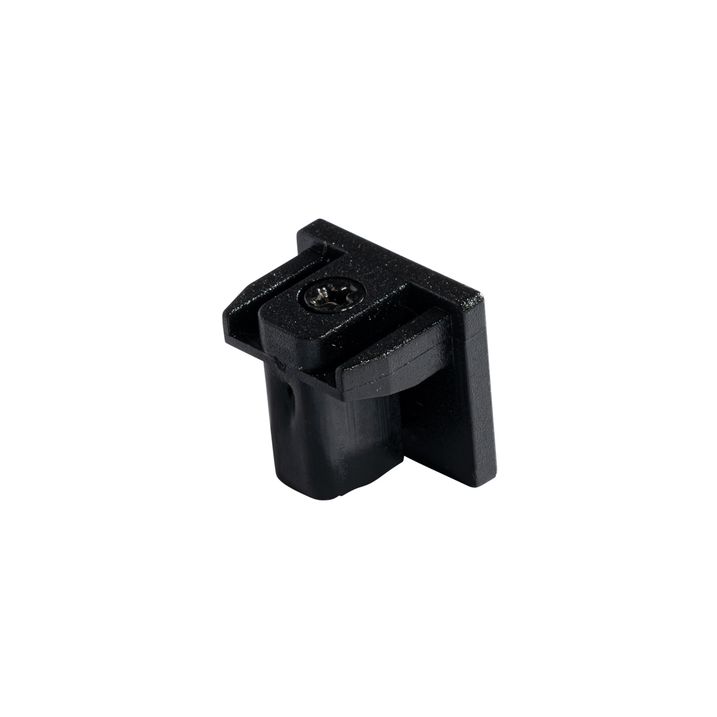 Embout de rail noir monophasé - Slimline