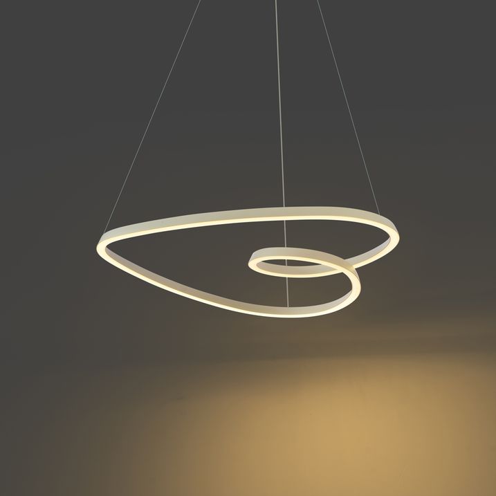 Scandinavian pendant lamp beige 72cm incl. LED 3-step dimmable - Circuit