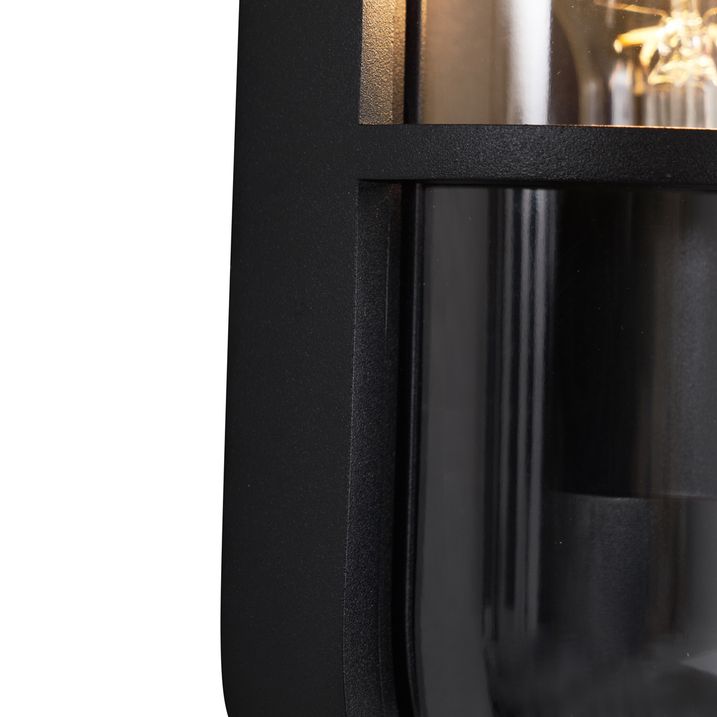 Vanjska zidna lampa crna ovalna IP65 - Target