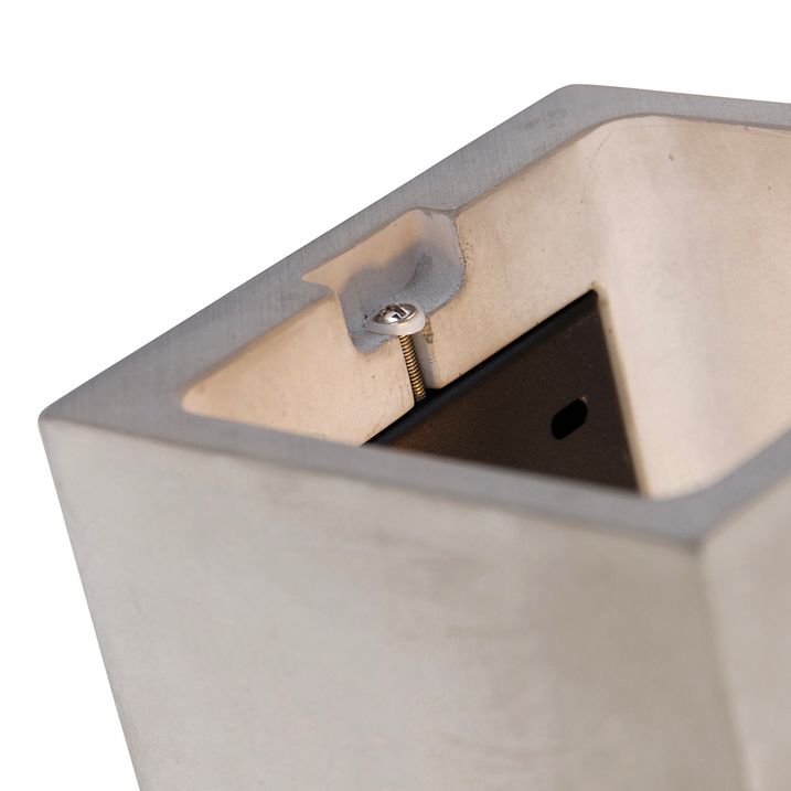 Rustic Square Wall Light Concrete - Alban