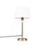 Lampe-de-table-or/laiton-avec-abat-jour-blanc-25-cm-réglable---Parte