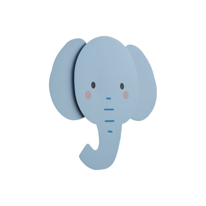 Kinder wandlamp blauw incl. LED 3-staps dimbaar - Ellie the Elephant