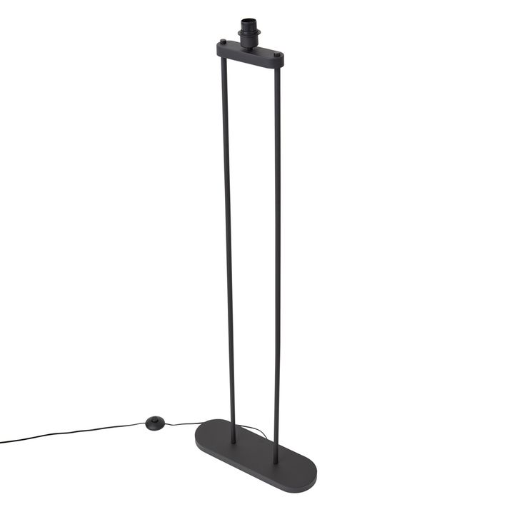 Moderne vloerlamp zwart  - Thijmen