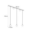 Moderne-skinnesystem-sort-med-2-spotter-og-3-pendellamper-1-fase---Slimline-Eira